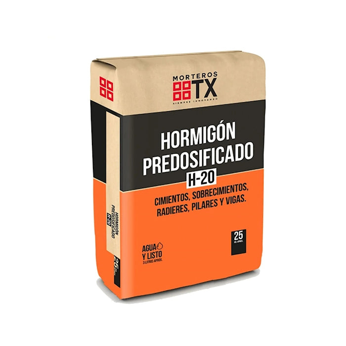 MORTERO HORMIGON H-20 25KILO TX