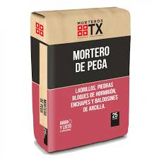 MORTERO PEGA ALBANELERIA 25KG.TX